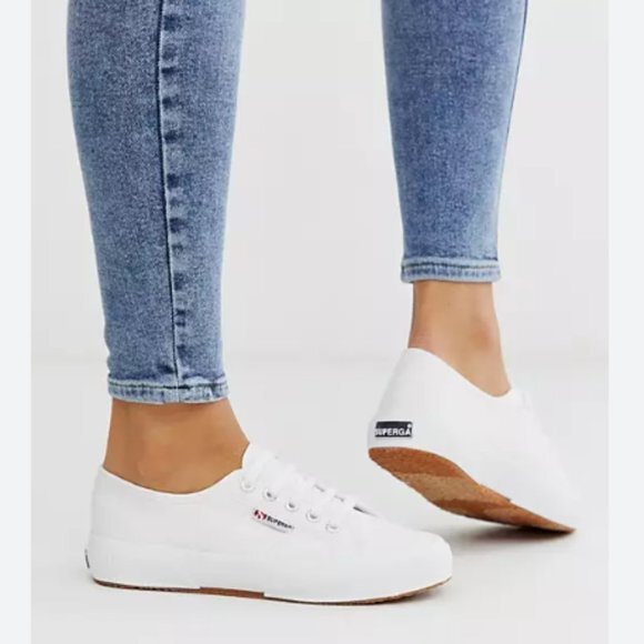Superga Cotu Classic 2750 white canvas sneakers - Picture 1 of 7
